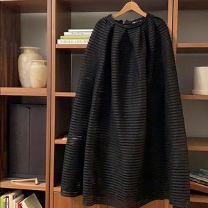 Maje Maxi skirt semi see through black